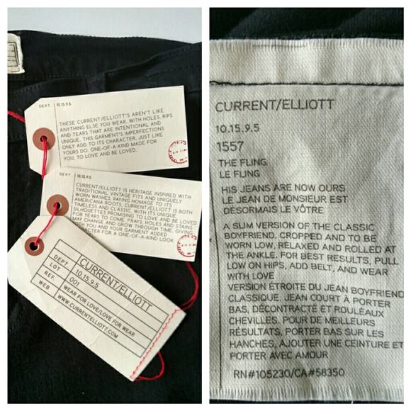 Current/Elliott The Fling Jean - Size 28 - NWT - Picture 6 of 8